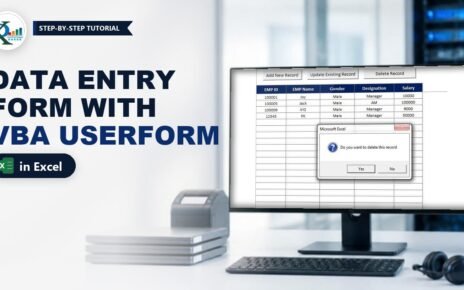 Data Entry Form in Excel: Add, Update and Delete with VBA