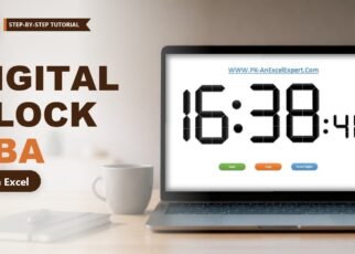 Digital Clock in Excel with Shapes and VBA (Step by Step)