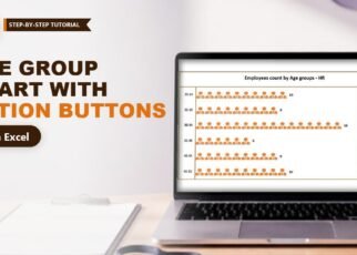 Dynamic Chart with Option Buttons in Excel: Age Group Count
