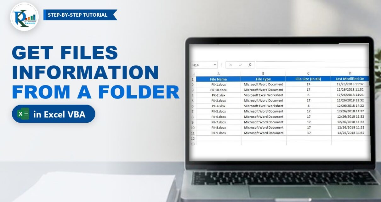 File System Object in VBA: Get Files Information in Excel