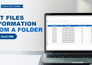 File System Object in VBA: Get Files Information in Excel