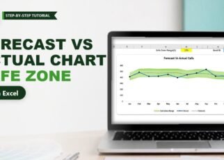 Forecast vs Actual Chart with Safe Zone Range in Excel