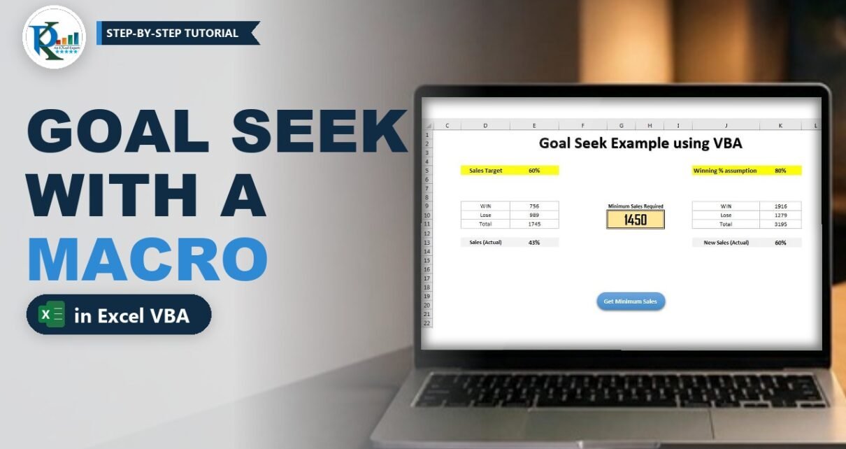Goal Seek in Excel using VBA: Find Minimum Sales to Hit a Target