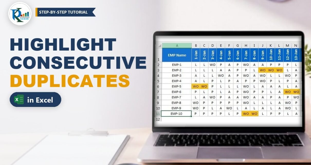 Highlight Consecutive Duplicates in Excel with a Simple Formula