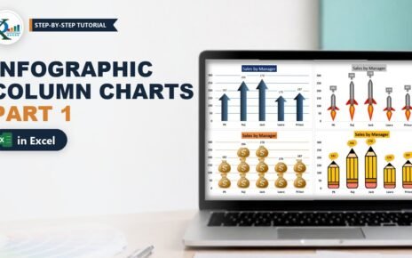 Infographic Column Chart in Excel: 4 Picture Styles (Part 1)