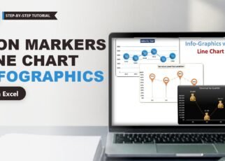 Infographics with Line Chart in Excel: Use Icons as Markers