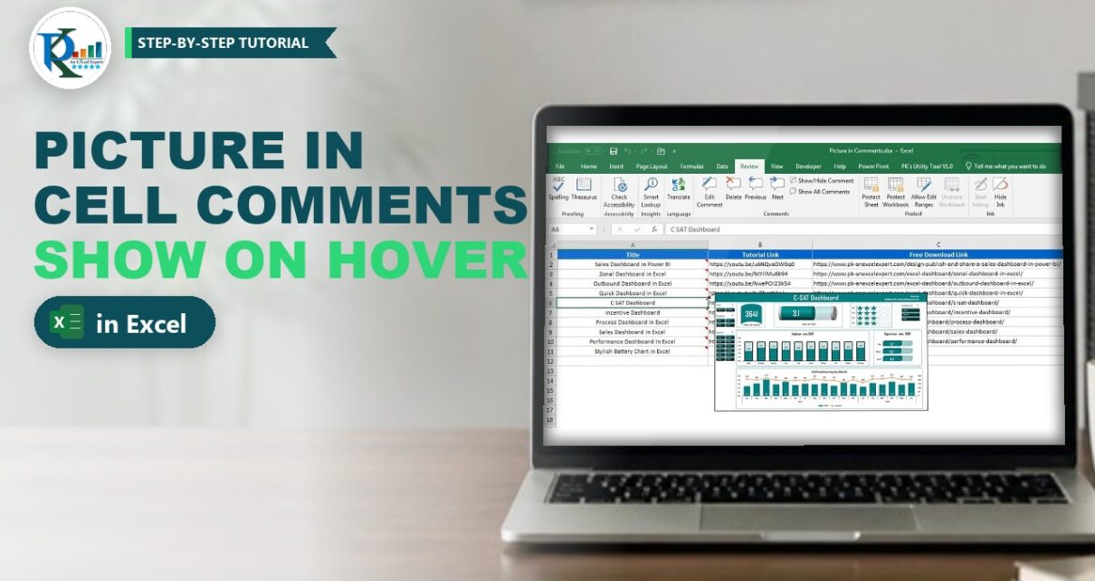 Insert a Picture in Excel Comments (Notes): Show Image on Hover