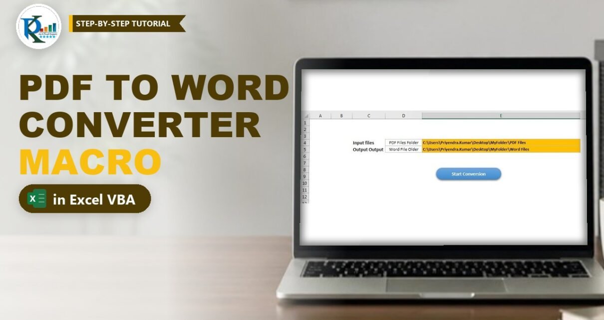 PDF to Word Converter Macro in Excel VBA: Convert Multiple PDFs