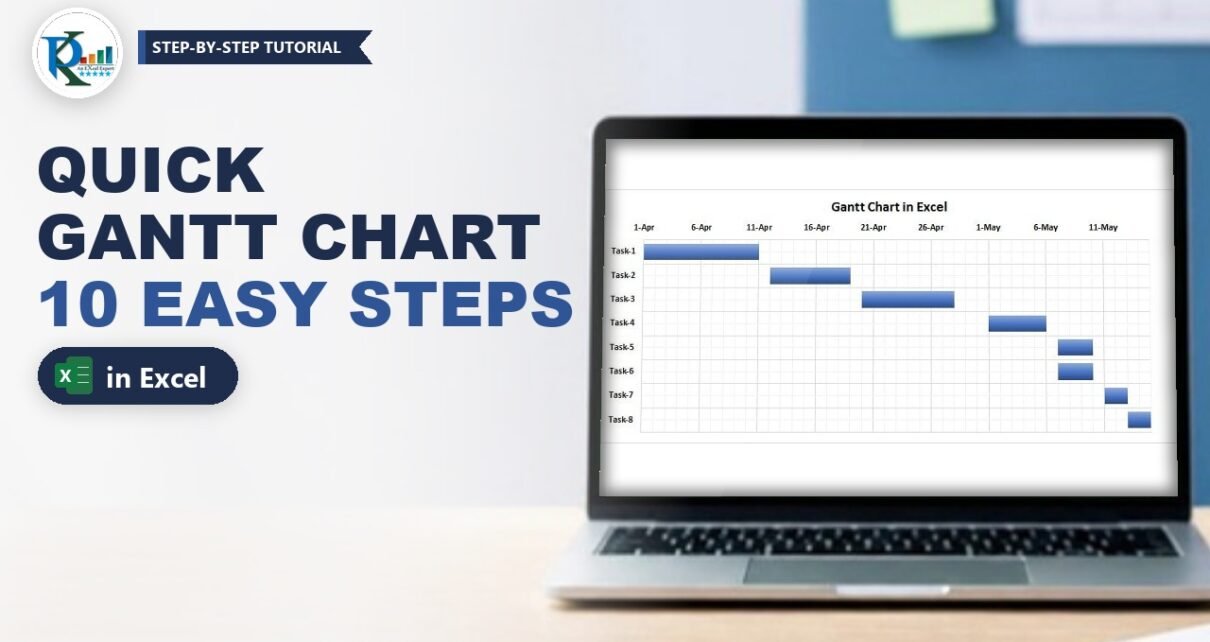 Quick Gantt Chart in Excel: Stacked Bar Method in 10 Steps