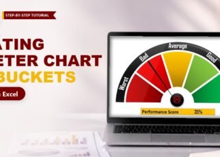 Rating Meter Chart in Excel: 5-Bucket Gauge Step by Step