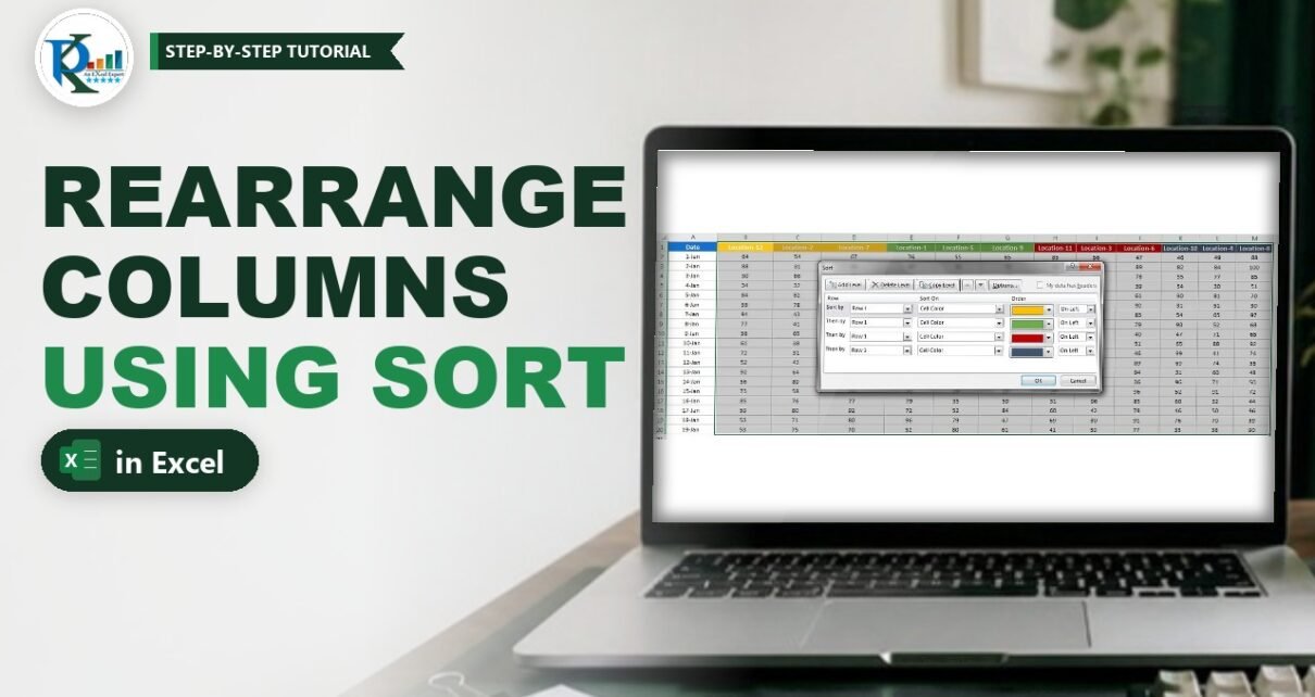 Rearrange Columns in Excel Using Data Sorting (3 Quick Ways)
