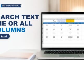 Search Text from Specific or All Columns in Excel (No VBA)