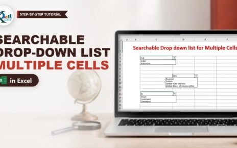 Searchable Drop Down List in Excel for Multiple Cells