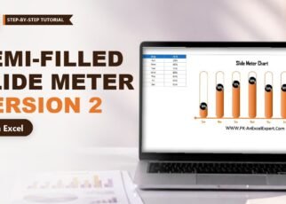 Semi-Filled Slide Meter Chart in Excel (Version 2)