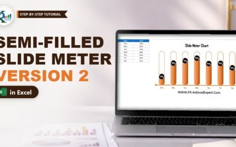Semi-Filled Slide Meter Chart in Excel (Version 2)