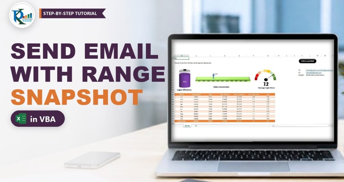 Send Email with Snapshot in Excel VBA: Range in Outlook Body