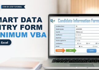 Smart Data Entry Form in Excel with Minimum VBA and Form Controls