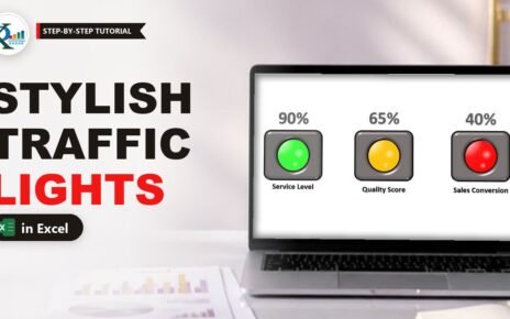 Stylish Traffic Lights in Excel: Shapes + Conditional Formatting