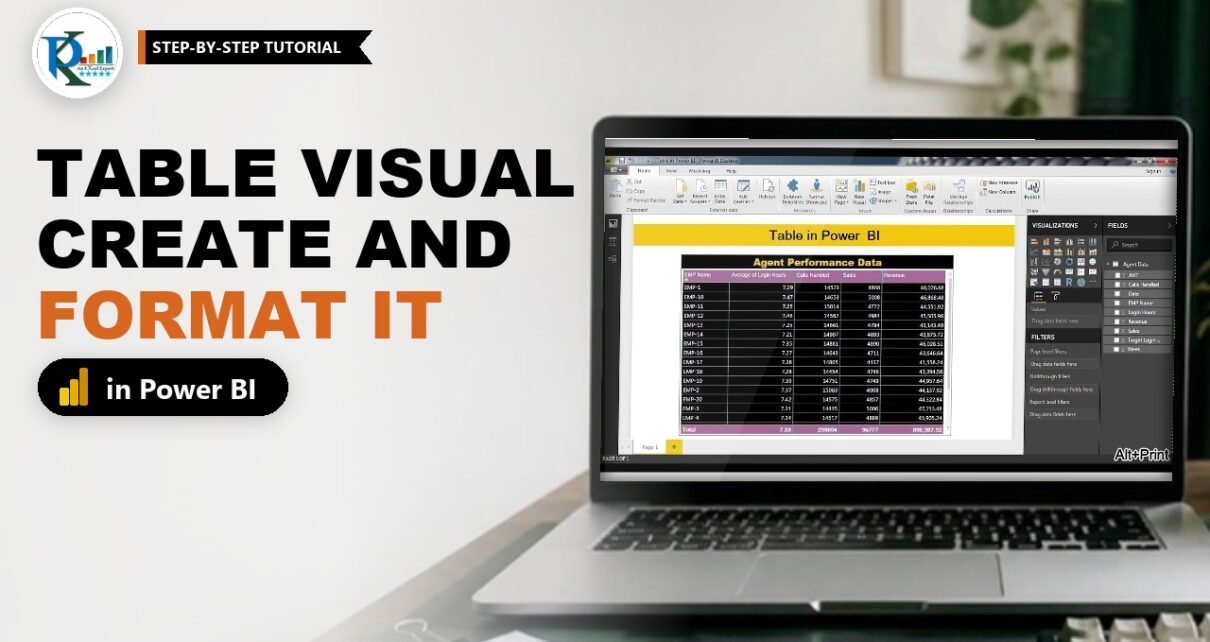 Table in Power BI: Create and Format a Table Visual