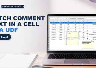 UDF to Fetch Comment Text in Excel Cell: VBA Code Explained