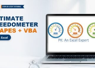 Ultimate Speedometer in Excel: Shapes and VBA Gauge