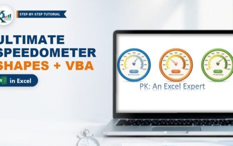 Ultimate Speedometer in Excel: Shapes and VBA Gauge