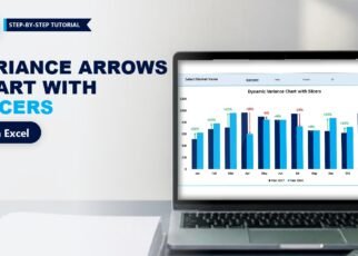 Dynamic Variance Arrows Chart with Slicers in Excel