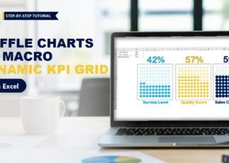Waffle Charts in Excel Without Macro: Dynamic Step-by-Step Guide