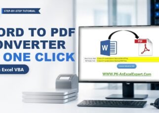 Word to PDF Converter in Excel VBA: Convert Multiple Files