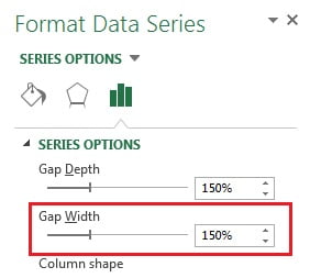 Gap Width option
