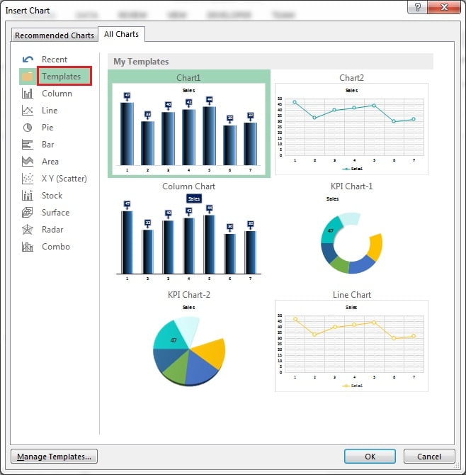 Excel Line Chart Templates