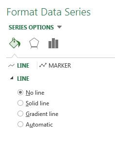 No line in the Line option