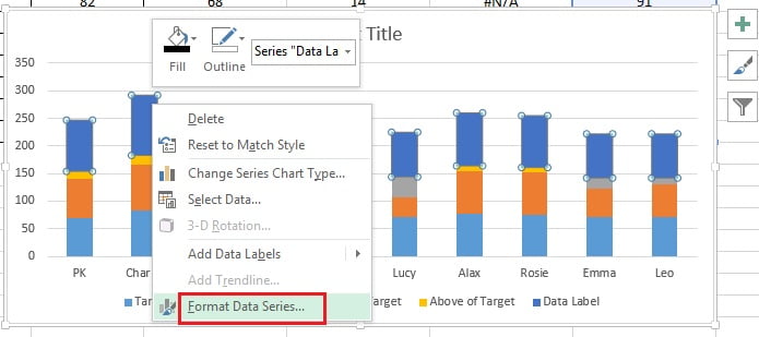 Format Data Series option