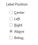 Change Label Position
