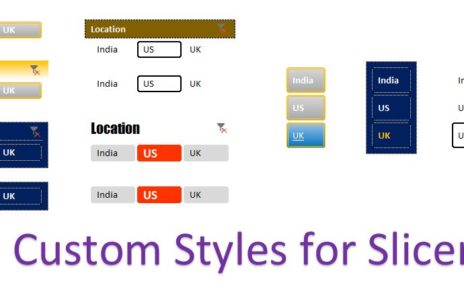 Custom Style of Slicers