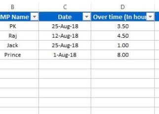 Excel Template