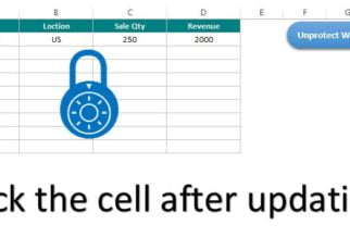 Lock the Cell after updating