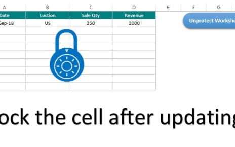 Lock the Cell after updating