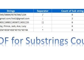 UDF for Sub String Count