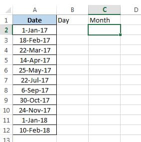 Date for using Flash Fill