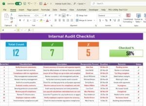 Internal Audit Checklist - PK: An Excel Expert
